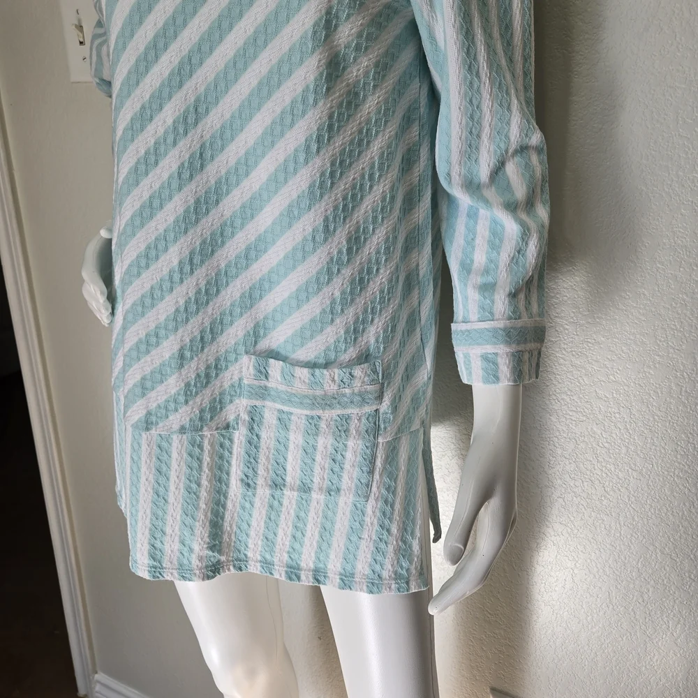 Soft Surroundings Glorieta Striped Tunic Top Size M - Picture 3 of 11